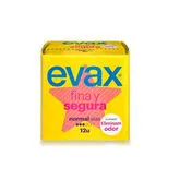 Evax Compresas Fina Segura Alas Normal 12U