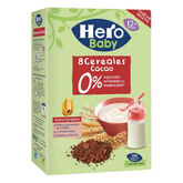 Hero Baby Papilla 8 Cereales Cacao 340g