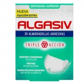 Algasiv Almohadillas Adhesivas Dentadura Superior 30 Unidades 