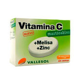 Vallesol Vitamina C +Melisa +Zinc 24 Comprimidos 