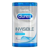 Durex Invisible Extra Fino 12 Unidades