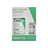 Cerave Gel Limpiador Espumoso  Set 2 Piezas 473ml +Formato Viaje