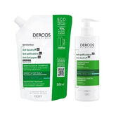 Vichy Dercos Champú Anticaspa Cabello Normal A Graso 390ml Set 2 Piezas