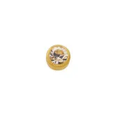 Inverness Pendiente 24K 591C Solitario Cristal 4mm