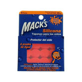 Mack´s Tapones Oídos Silicona Infantíl 12U