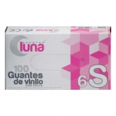 Guantes Luna Vinillo Sin Polvo Talla S 100 Unidades