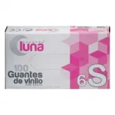 Guantes Luna Vinillo Sin Polvo Talla S 100 Unidades