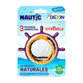 Dexin Pulsera Náutica Aromática con Citronela 3 Uds