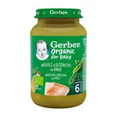 Gerber Organic Puré Brócoli Y Guisantes Con Pavo 190g