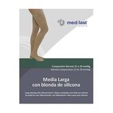 Media Medilast Larga Blonda De Silicona Beige Talla M