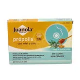 Juanola Própolis Miel y Zinc 24 Pastillas de Goma Sabor Eucalipto