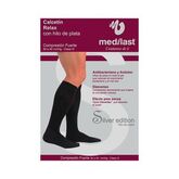 Calcetín Medilast Fuerte Silver Negro Grande