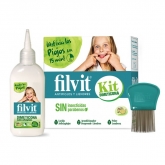 Filvit Dimeticona Loción Antipiojos y Liendres 125ml Set 3 Piezas 