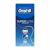 Oral B Superfloss 50 Tiras de Hilo Dental Precortadas