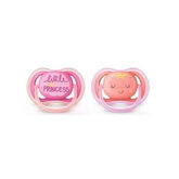 Avent Chupetes Ultra Air, 2 Und (Rosa y Salmon) SCF343/22