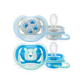 Avent Chupete Niño Ultra Air Animals 6-18 Meses 2U