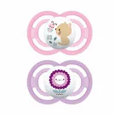 Mam Chupete Perfect 16+ Silicona  2 Unidades Rosa