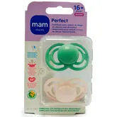 Chupete Silicona Simétrica Mam Perfect +16 Meses Matt N Pack Doble
