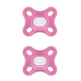 Mam Comfort Chupete 100% Silicona Rosa Con Caja Esterilizadora 2 Uds