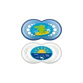 Mam Baby Chupete Original 16+ Silicona Azul 2U