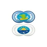 Mam Baby Chupete Original 16+ Silicona Azul 2U