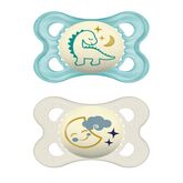 Mam Baby Chupete Original Noche 0+ Silicona Azul 2U