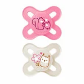 Mam Original Start Silicona 0-2 M 2 Unidades Color Rosa