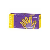 Maxter Guantes Desechables De Látex Puro Talla M 100 Unidades	
