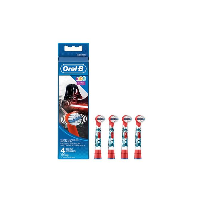 Oral B Oral B Recambio Cepillo Infantil Kids Star Wars 4 Unidades