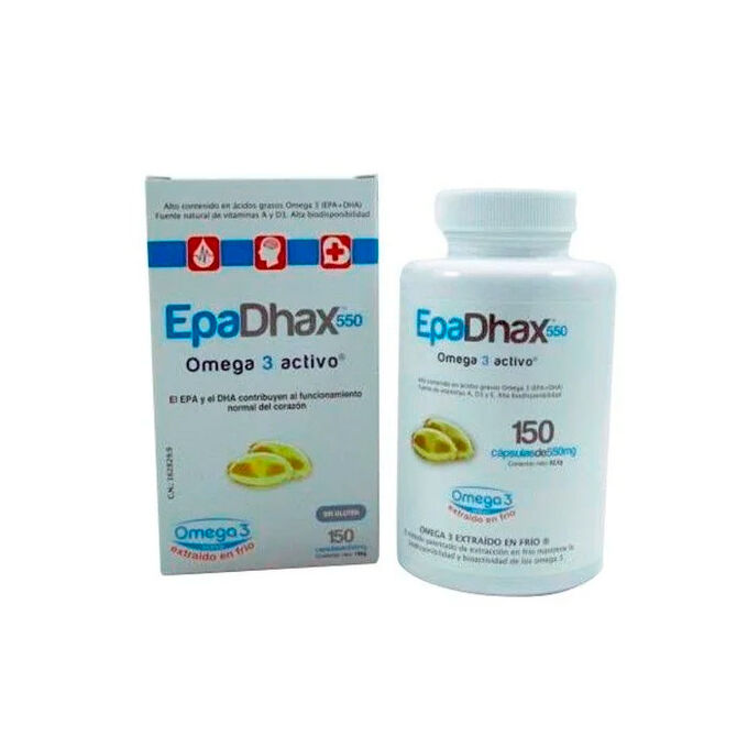 EpaDhax 1000 mg 40 cápsulas Omega 3 Activo