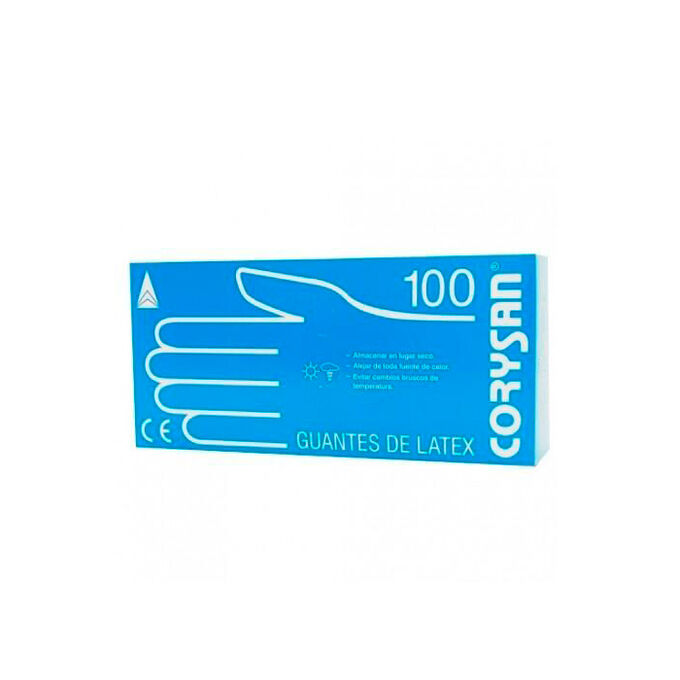Guantes de nitrilo Corysan 301527 P color azul 