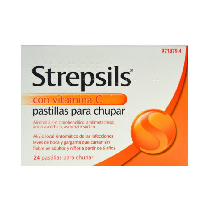 Strepsils Con Vitamina C 24 Pastillas  ParaFarma Farmacia Online Envíos en  24 horas